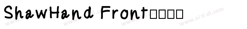 ShawHand Front字体转换